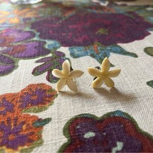 Hawaiian Plumeria Earrings
